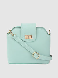 Lino Perros Women Sea Green Solid Sling Bag
