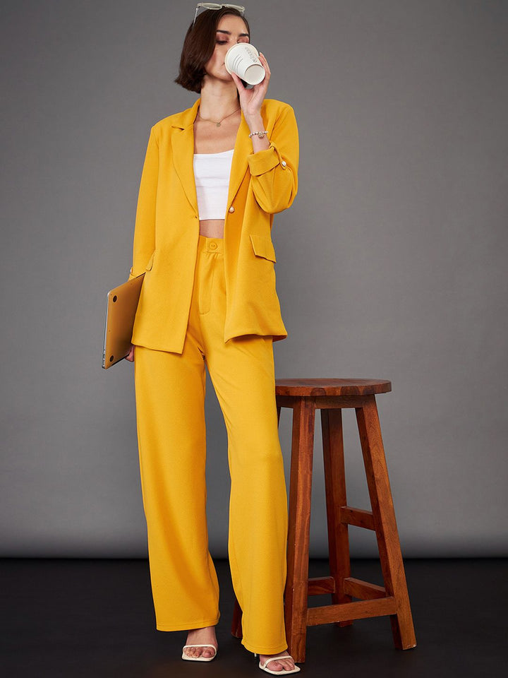 SASSAFRAS worklyf Women Straight Fit High-Rise Parallel Trousers
