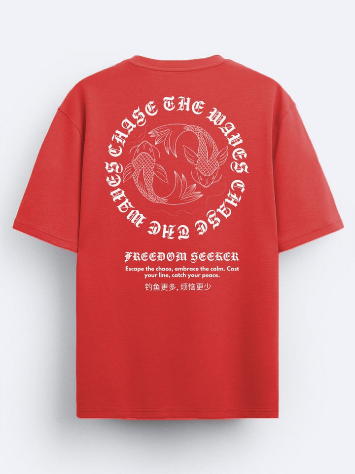 ADRO Men Typography Printed V-Neck T-shirt