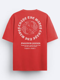 ADRO Men Typography Printed V-Neck T-shirt