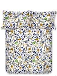 BOMBAY DYEING Cardinal Brown Floral Printed Cotton 120 TC Queen Bedsheet Set 2.54 x 2.24 m