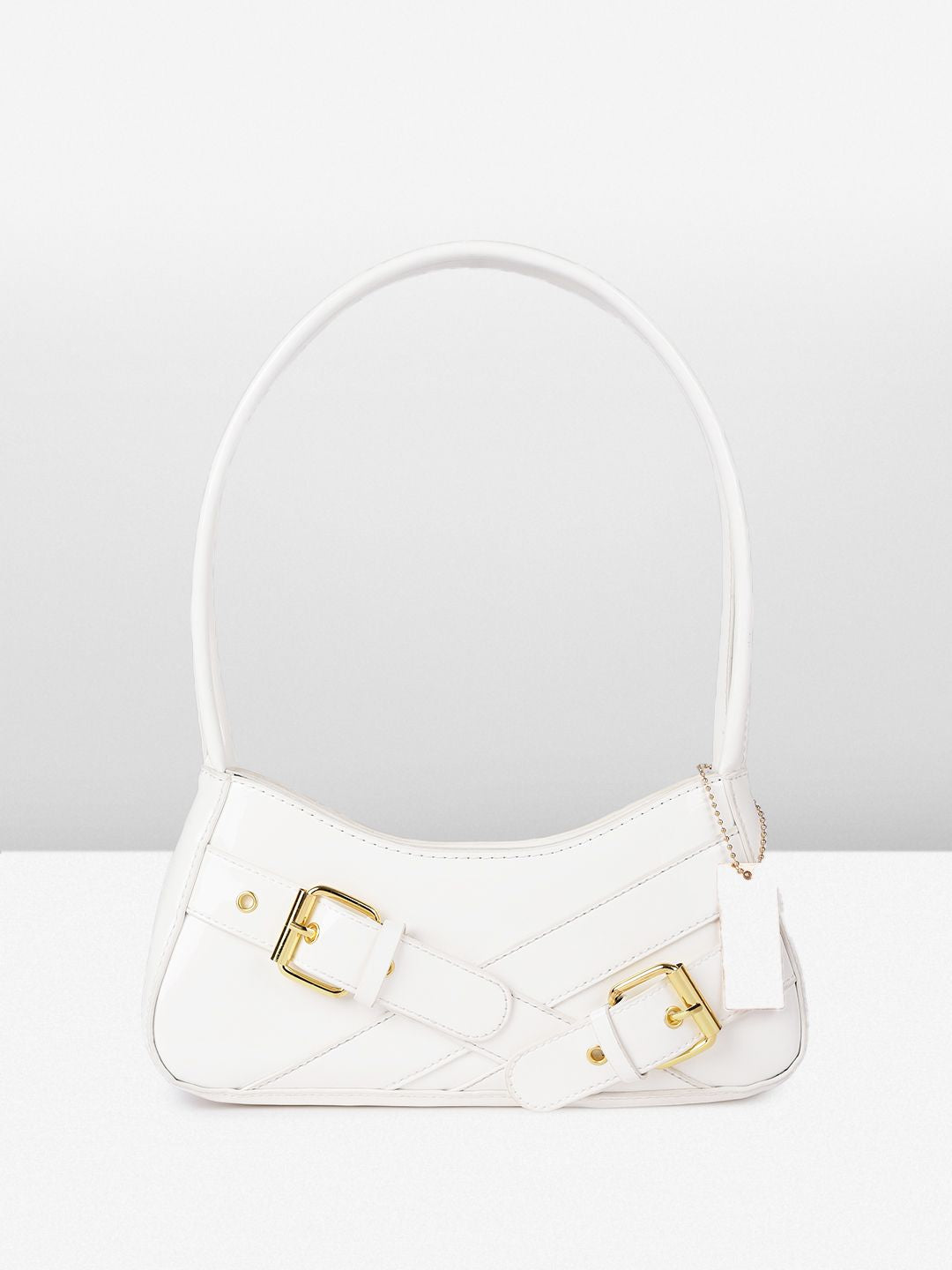 DressBerry Women Baguette Buckle Detail Shoulder Bag