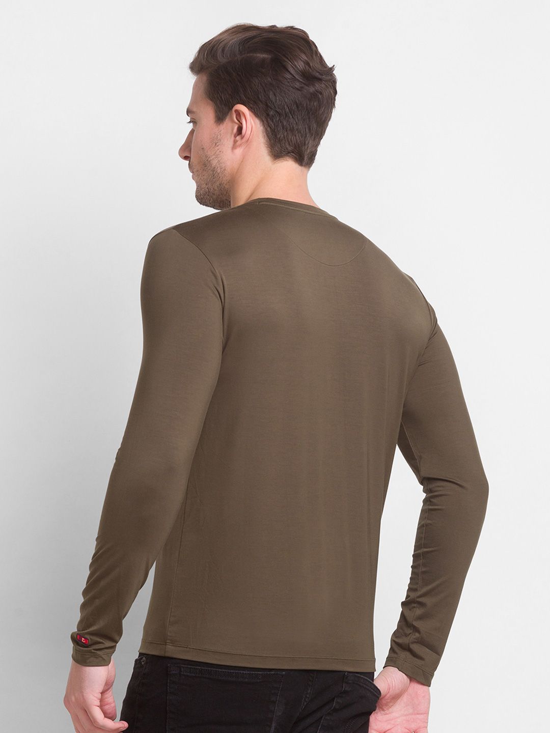 Being Human Men Brown Cotton T-shirt