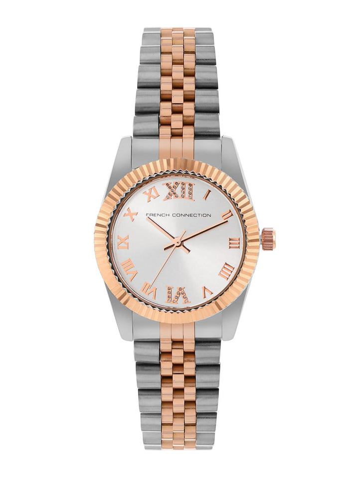French Connection Women Stainless Steel Bracelet Style Straps Analogue Watch FCN00077B