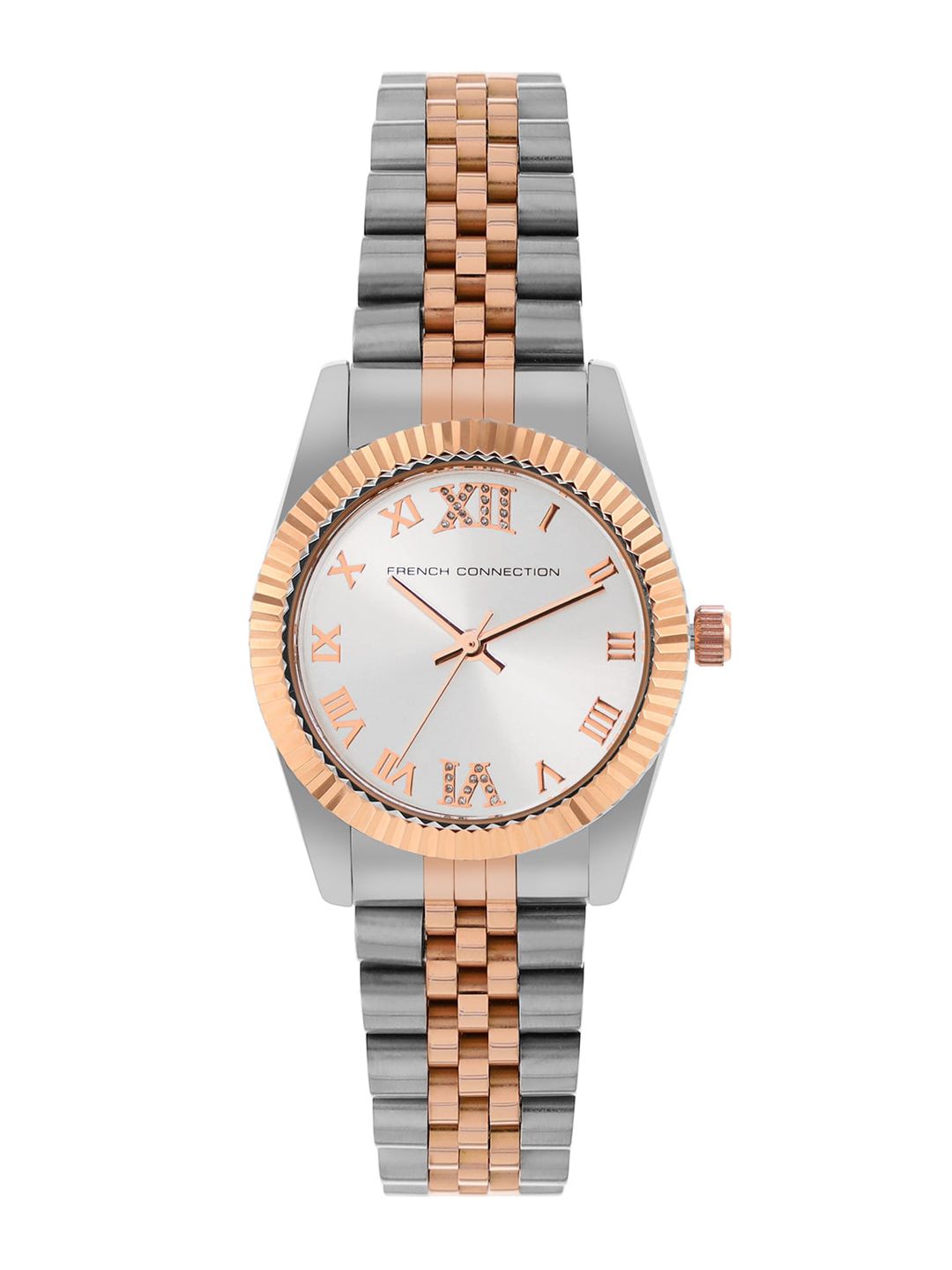 French Connection Women Stainless Steel Bracelet Style Straps Analogue Watch FCN00077B
