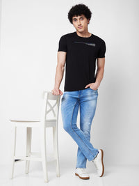 SPYKAR Typography Printed Slim Fit T-shirt