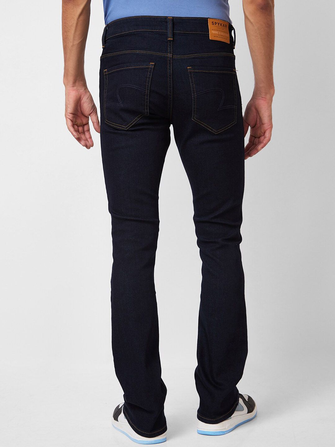 SPYKAR Men Bootcut Mid Rise Clean Look Cotton Jeans