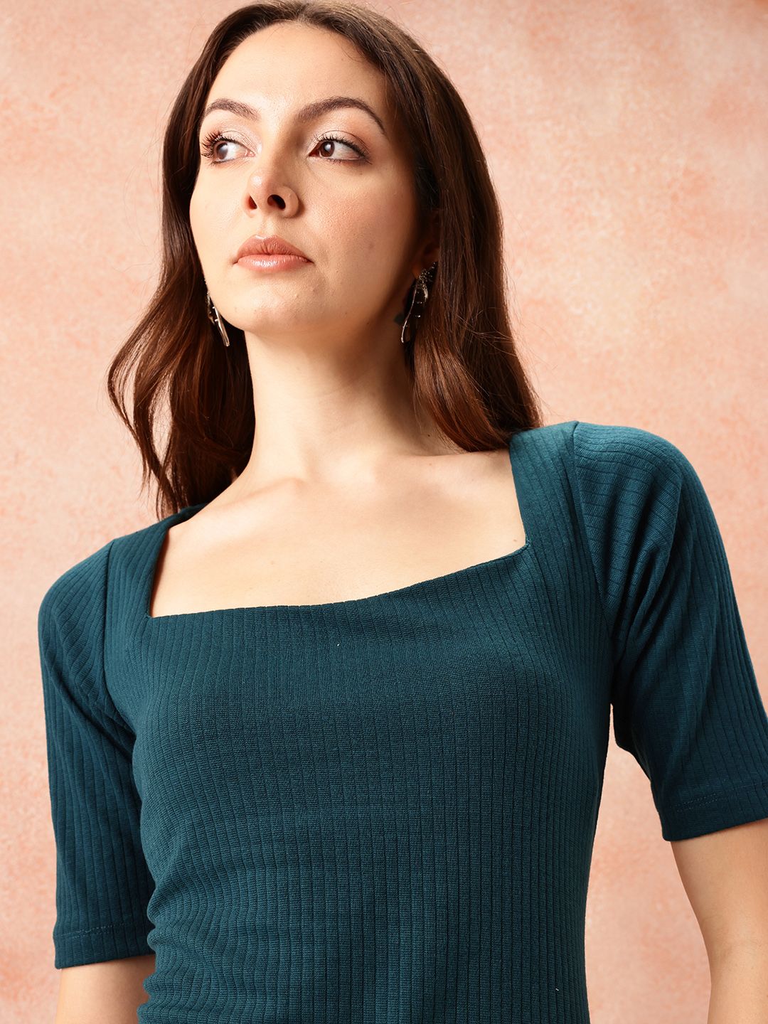 all about you Formal Ribbed Sheath Dress