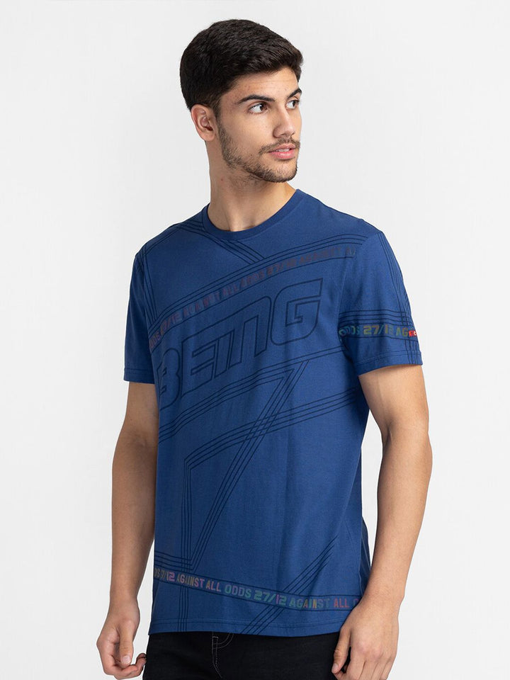 Being Human Typography Printed Casual T-shirt