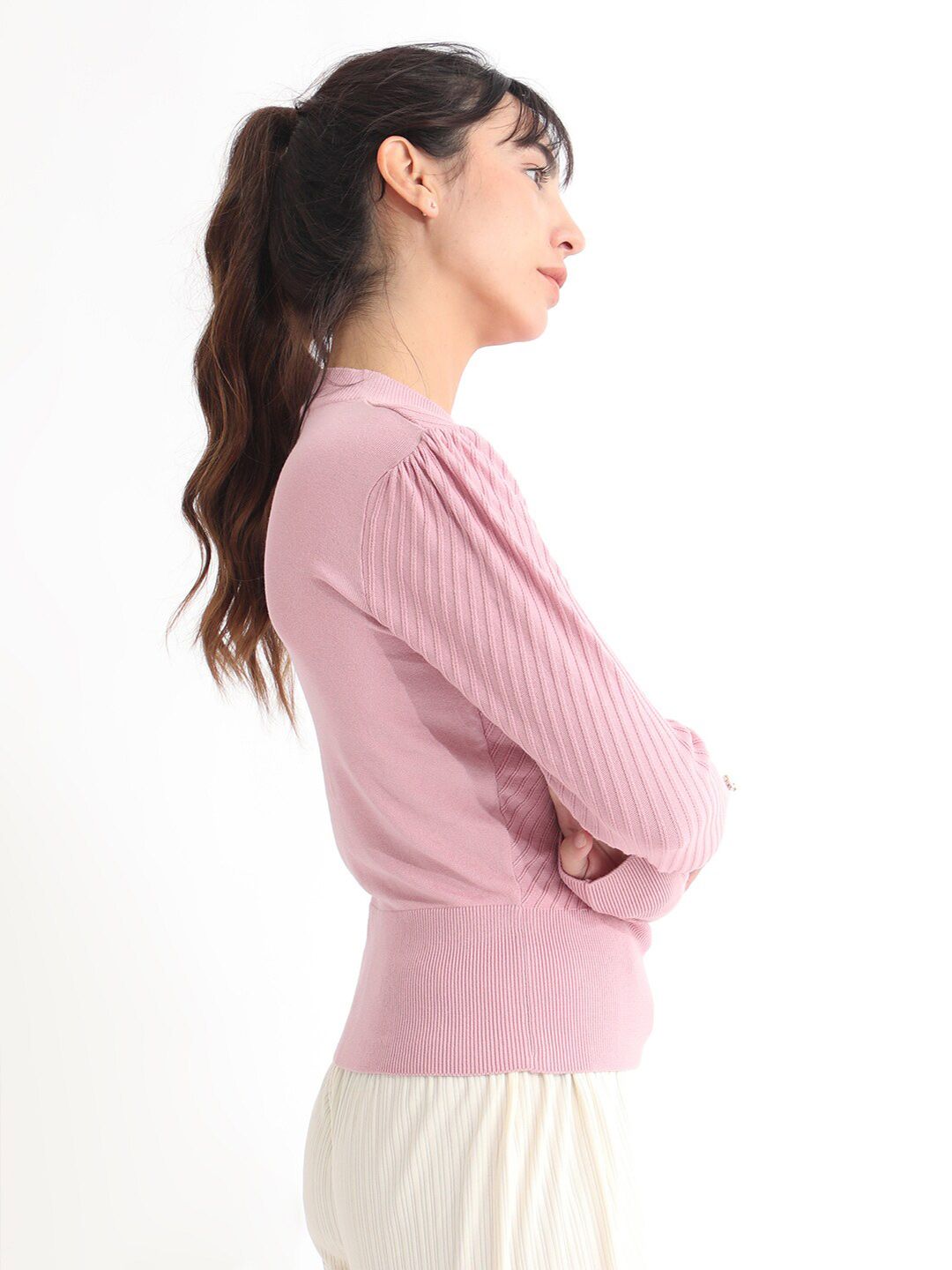 RAREISM Basic Sweater With Cuff Detail