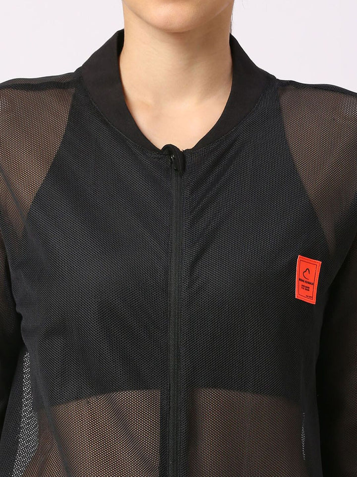 Being Human Solid Round Neck Regular Sleeves Shirt Style Top