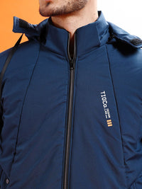 The Indian Garage Co Men Colourblock Hooded Puffer Jacket