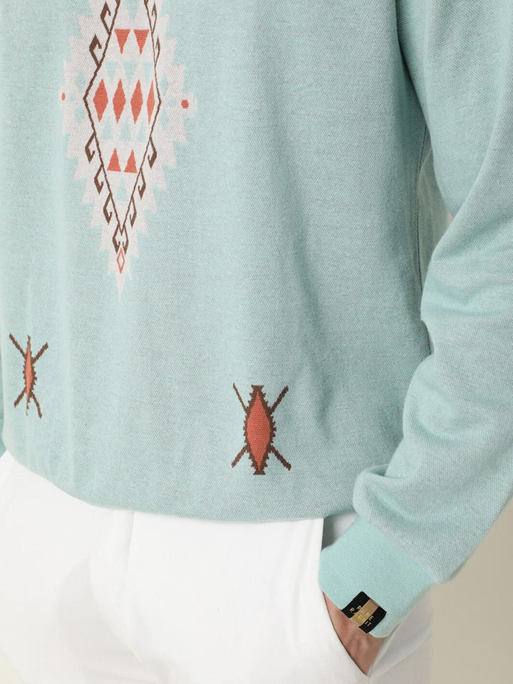 RARE RABBIT Men Aztec Printed Sweatshirt