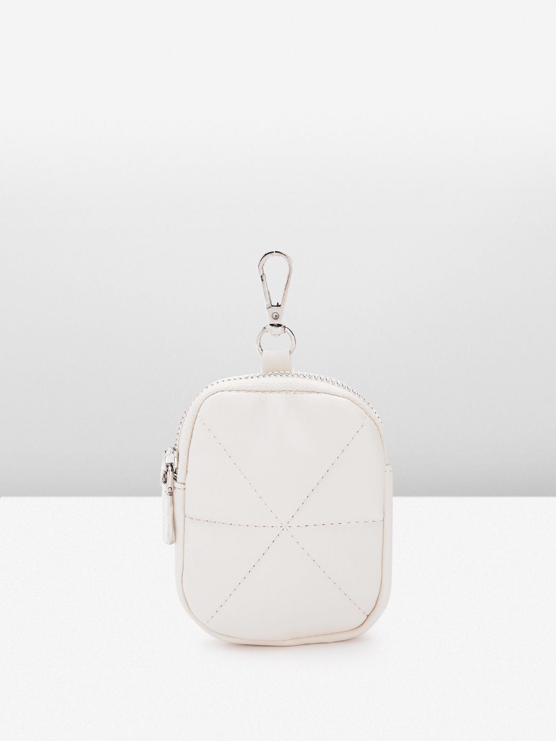 Lino Perros Women Geometric Textured Structured Handheld Bag with Quilted Detail