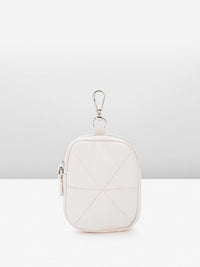 Lino Perros Women Geometric Textured Structured Handheld Bag with Quilted Detail