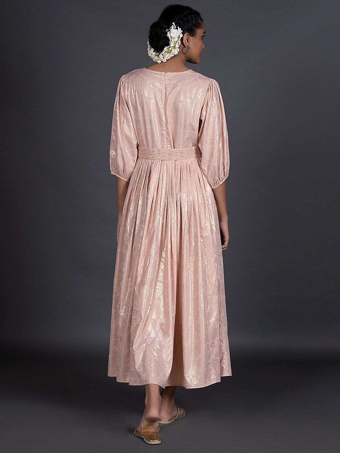 W Pink Ethnic Maxi Maxi Dress