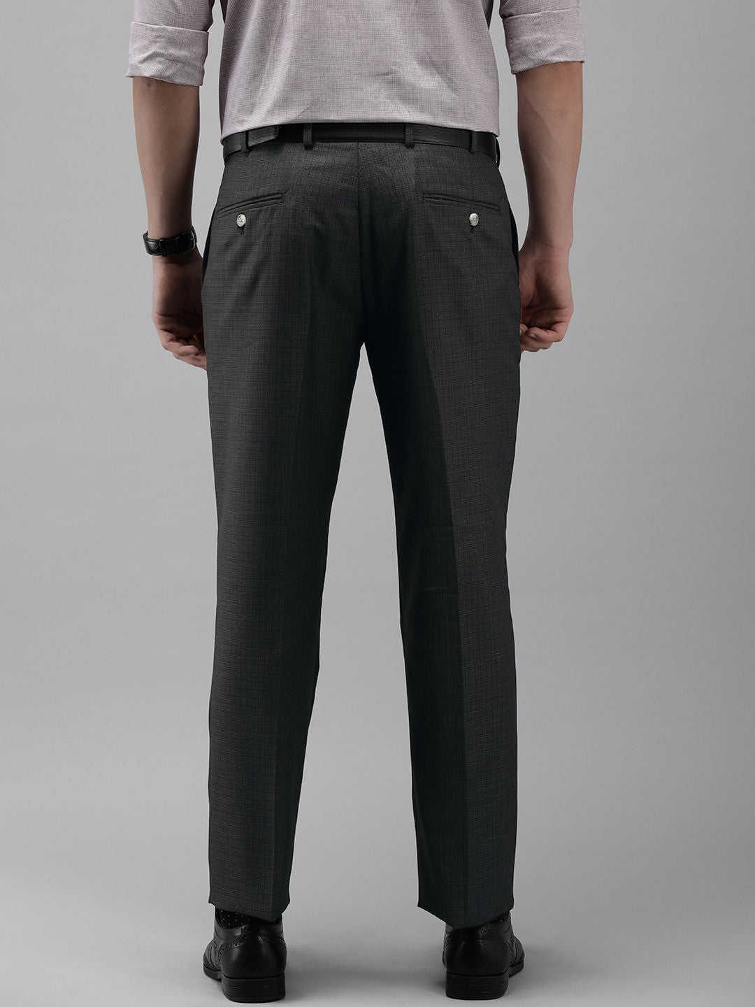 Park Avenue Men Mid-Rise Formal Trousers