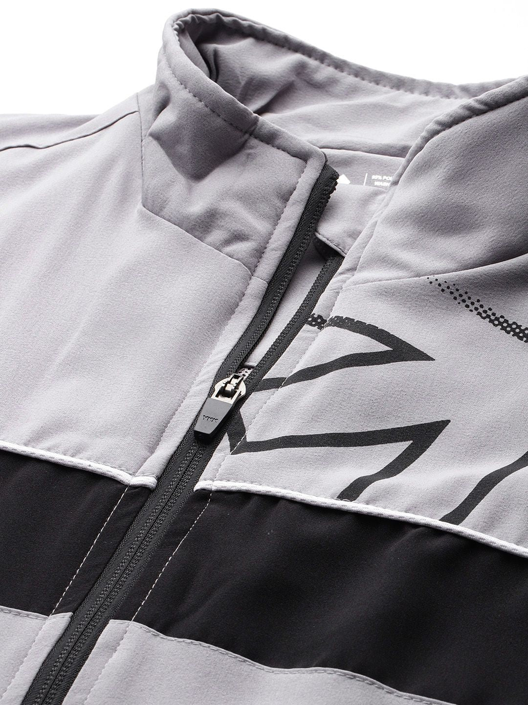 HRX by Hrithik Roshan Brand Logo Printed Rapid-Dry Running Zip-Up Tracksuit