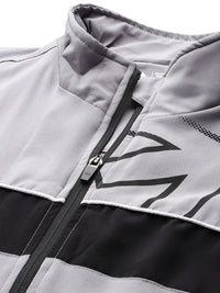 HRX by Hrithik Roshan Brand Logo Printed Rapid-Dry Running Zip-Up Tracksuit