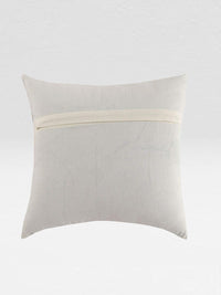 STITCHNEST Yellow & Tan Set of 5 Floral Square Cushion Covers