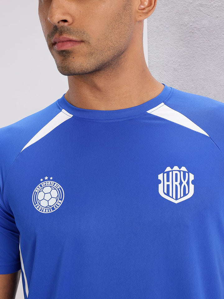 HRX by Hrithik Roshan Rapid-Dry Printed Football Jersey