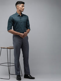 Park Avenue Slim Fit Horizontal Stripes Pure Cotton Formal Shirt