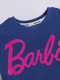 Happy Faces Kids Girls Printed Pure Cotton Longline T-Shirt