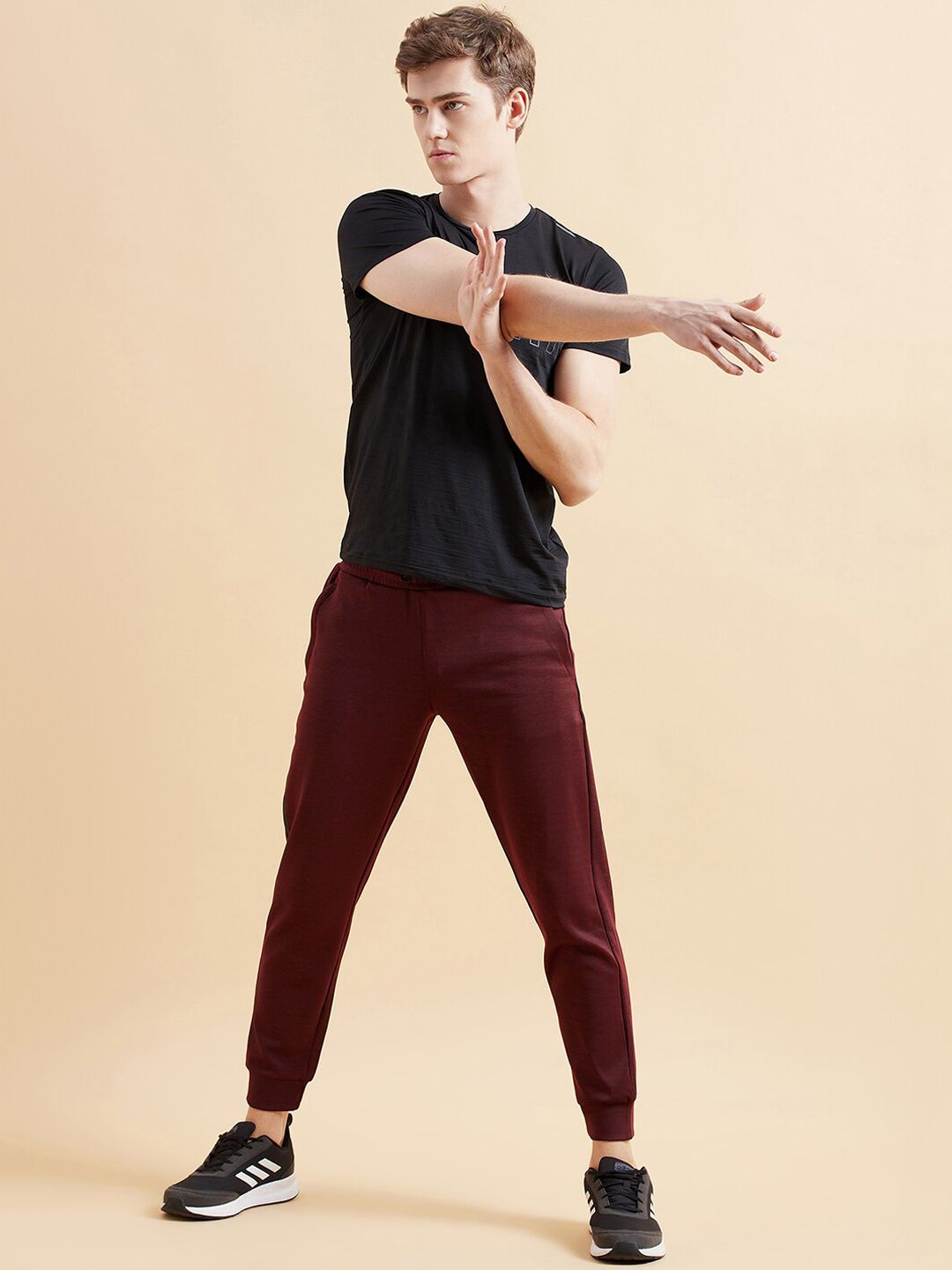 Sweet Dreams Men Maroon Dry Fit Joggers