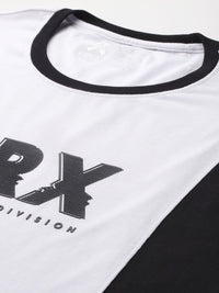 HRX by Hrithik Roshan Colourblocked & Brand Logo Print Lifestyle T-shirt
