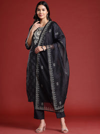 Anouk Printed Kurta with Trousers & Dupatta