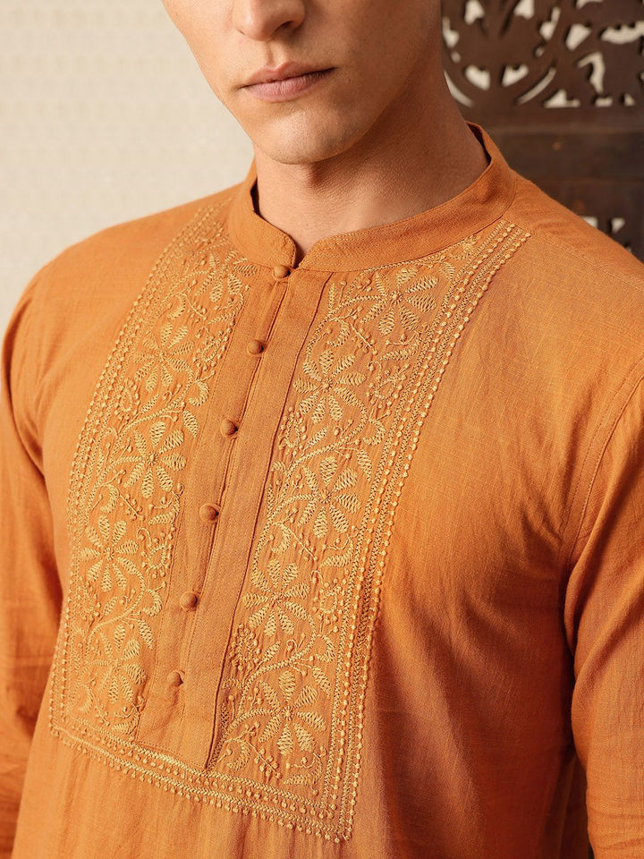 House of Pataudi Yoke Design Embroidered Jashn Kurta