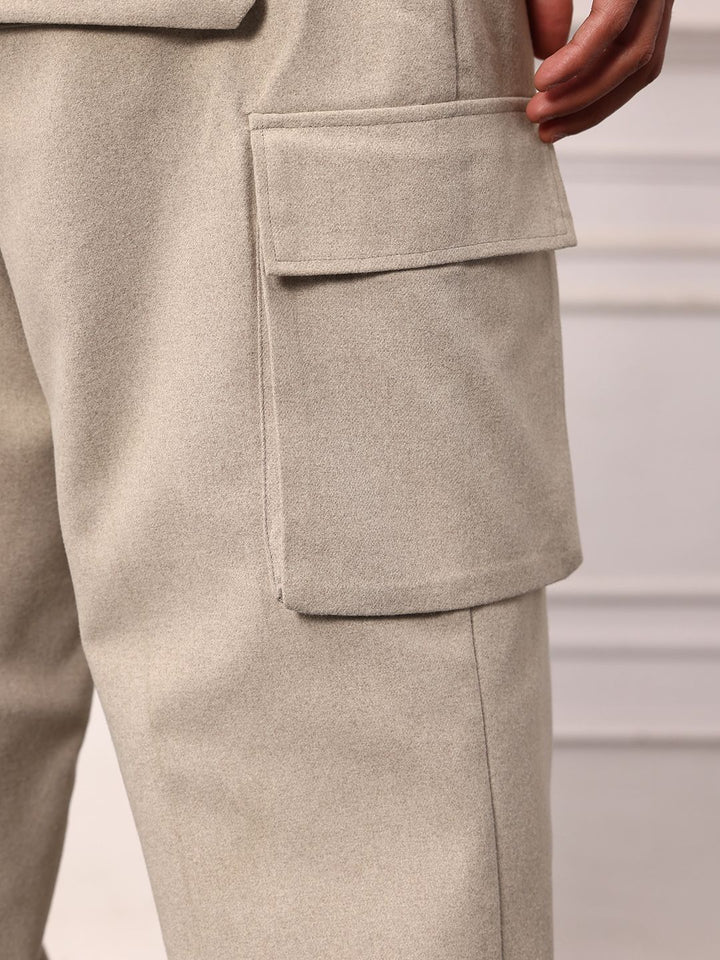 Mr Bowerbird Men Oversized Fit Pleated Cargos