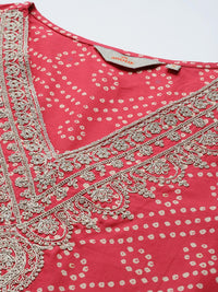 Anouk Ethnic Motifs Printed Pure Cotton Kurta with Trousers & Dupatta