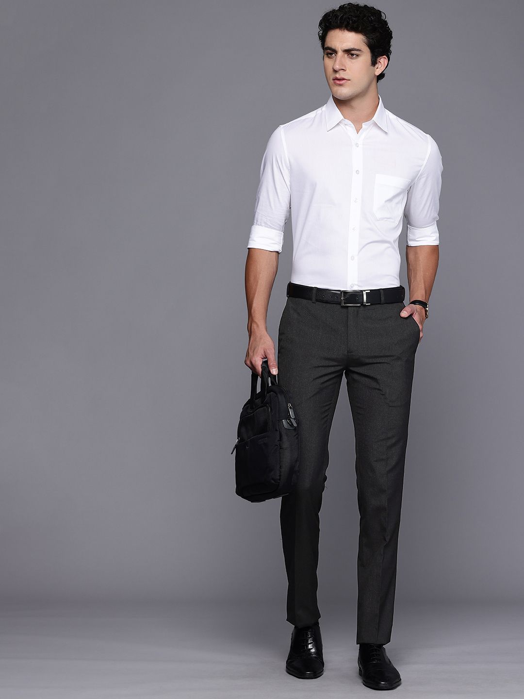 Raymond Men Slim Fit Formal Trousers