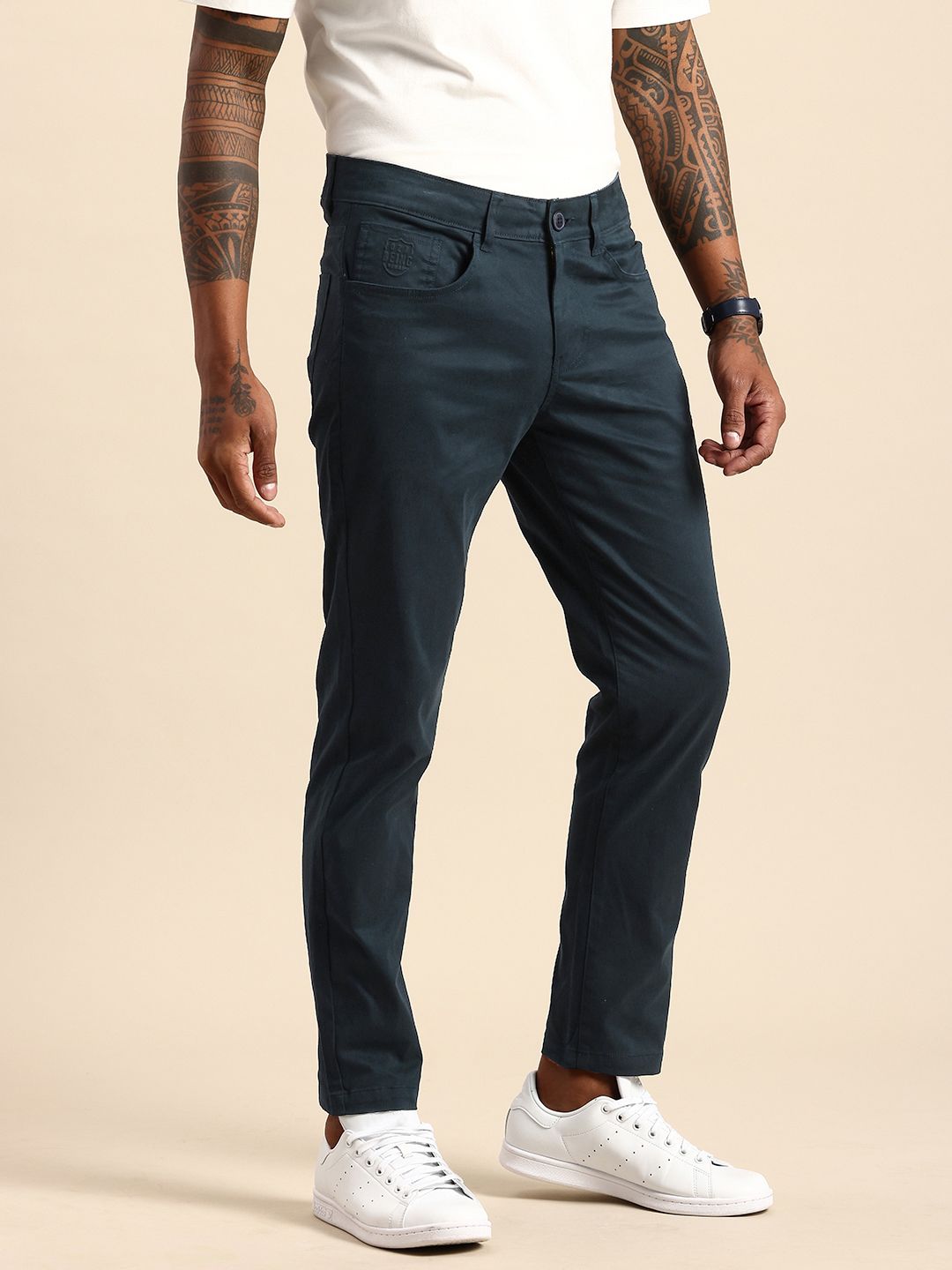 Being Human Men Classic Chinos Trousers