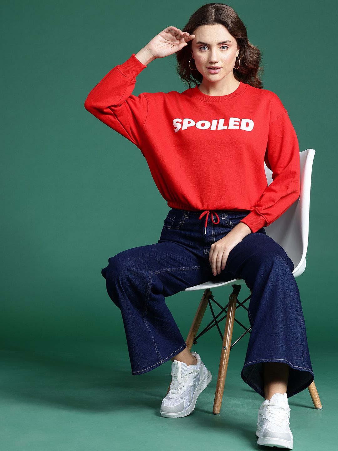 DressBerry Typography Print Sweatshirt