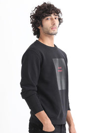 RARE RABBIT Men Osin Typography Printed Sweatshirt