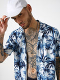 VASTRADO Men Hawaiian Printed Resort Collar Oversized Shirt