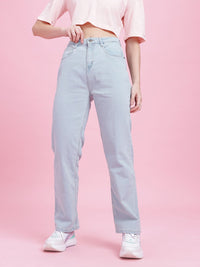 DressBerry Women Straight Fit High-Rise Stretchable Jeans