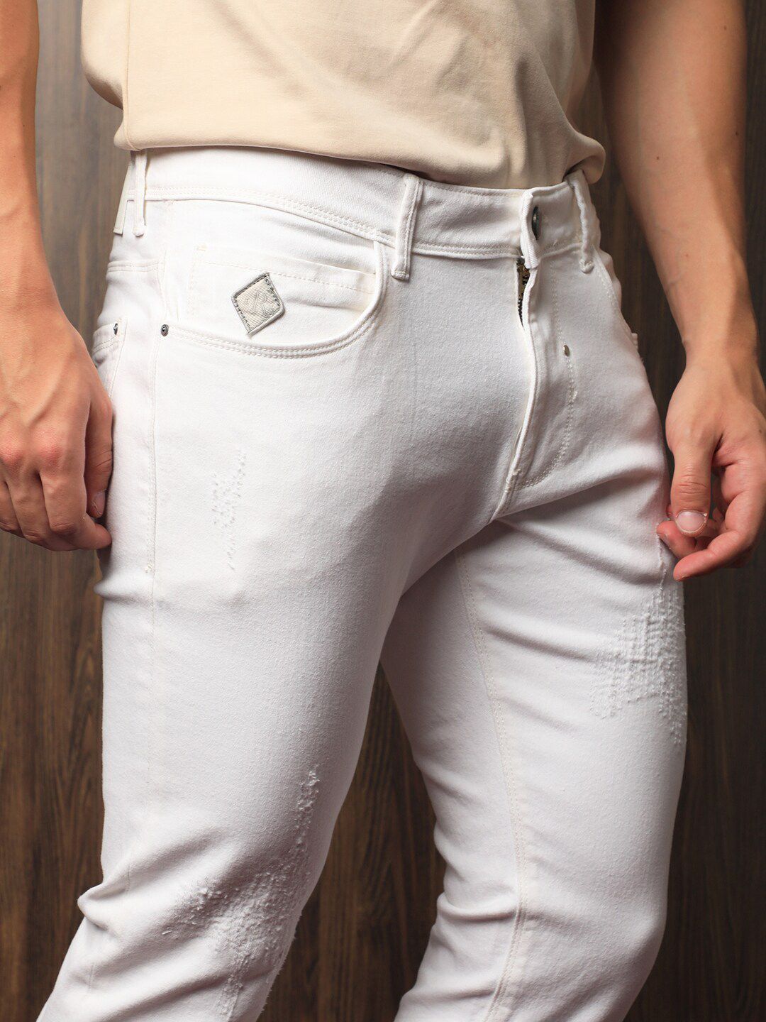 RARE RABBIT Men Astral Slim Fit Cotton Jeans