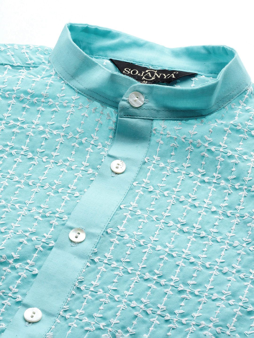 SOJANYA Men Quirky Embroidered Thread Work Kurta
