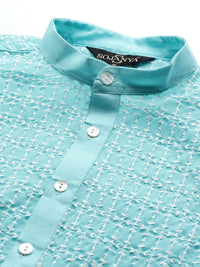 SOJANYA Men Quirky Embroidered Thread Work Kurta