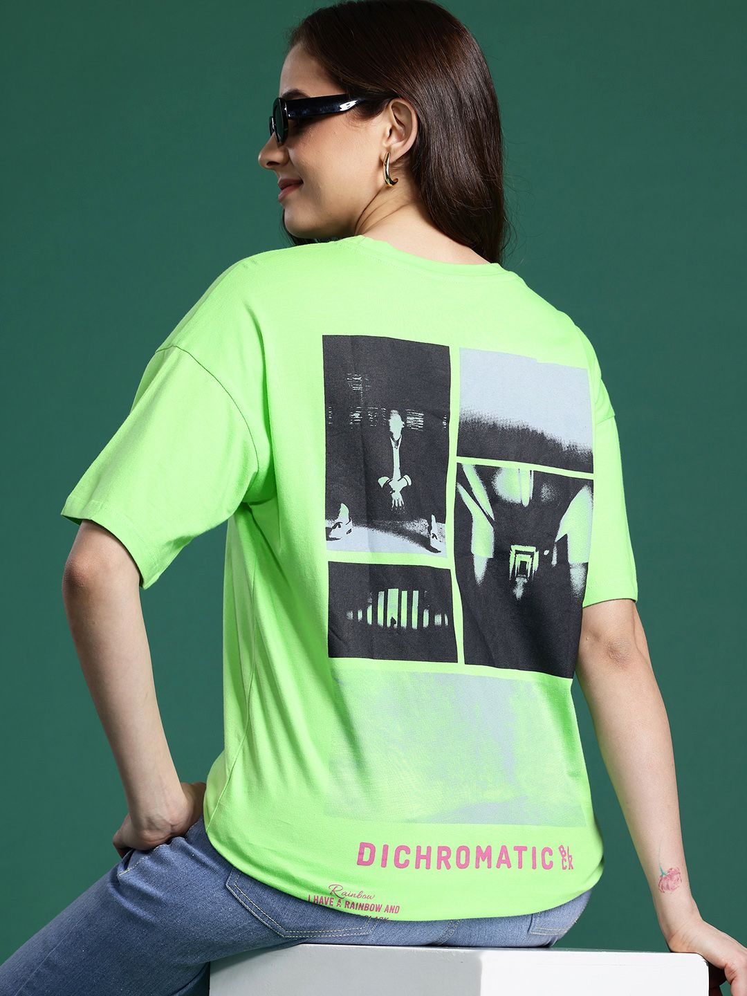 DressBerry Women Printed Pure Cotton T-shirt