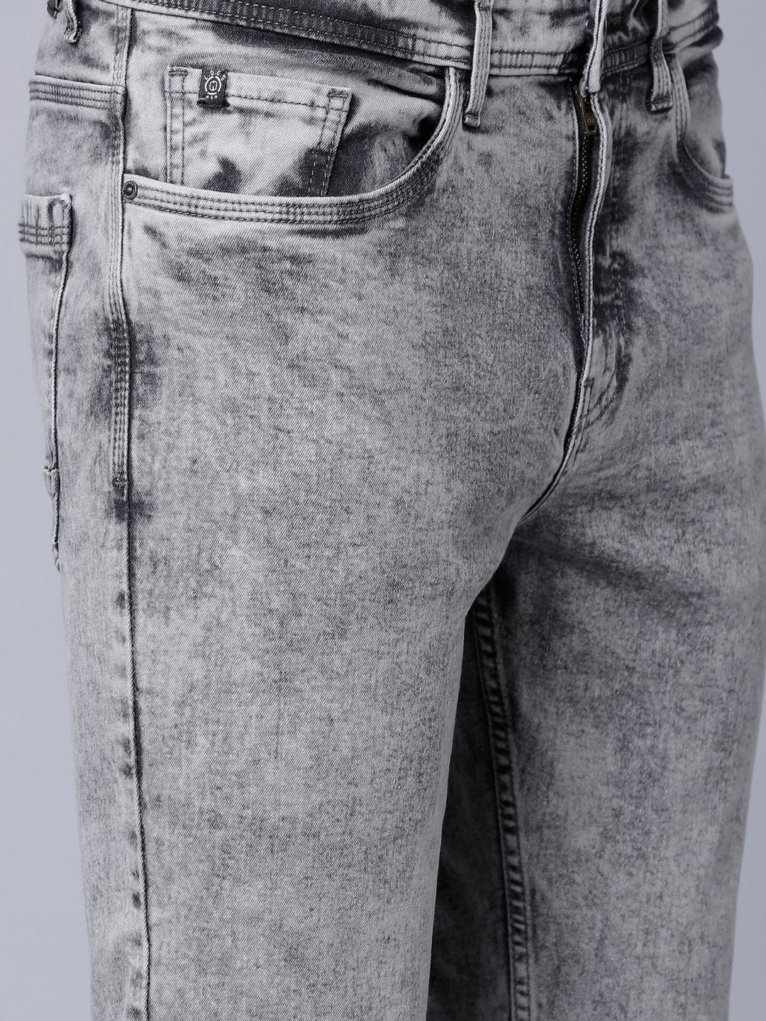 LOCOMOTIVE Men Grey Tapered Fit Jeans