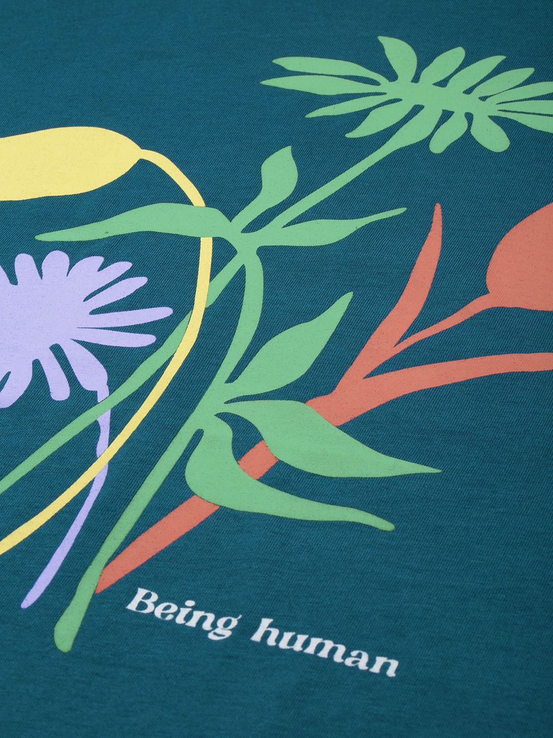 Being Human Floral Printed Pure Cotton T-shirt