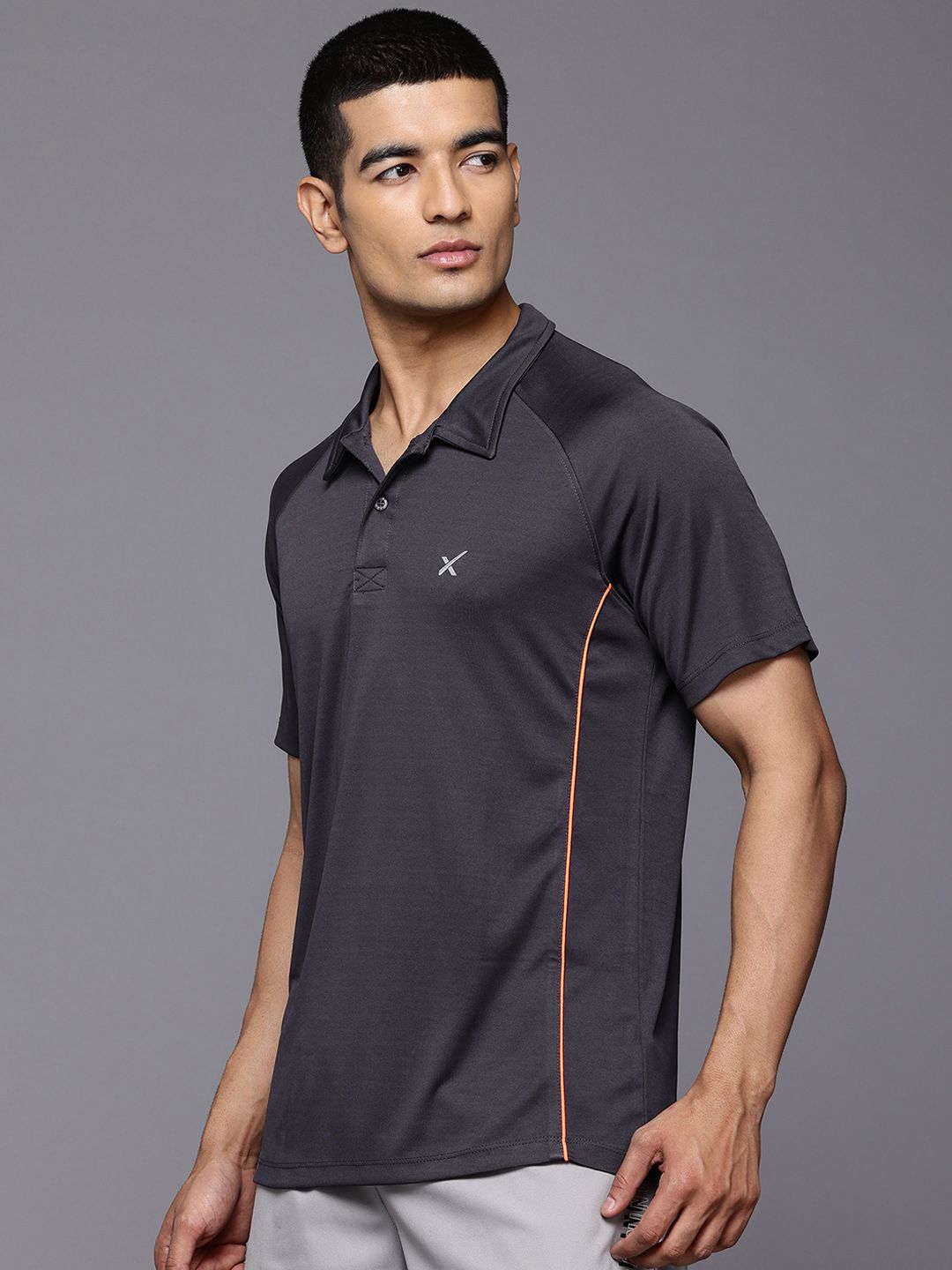 HRX by Hrithik Roshan Men Polo Collar Rapid-Dry Training T-shirt