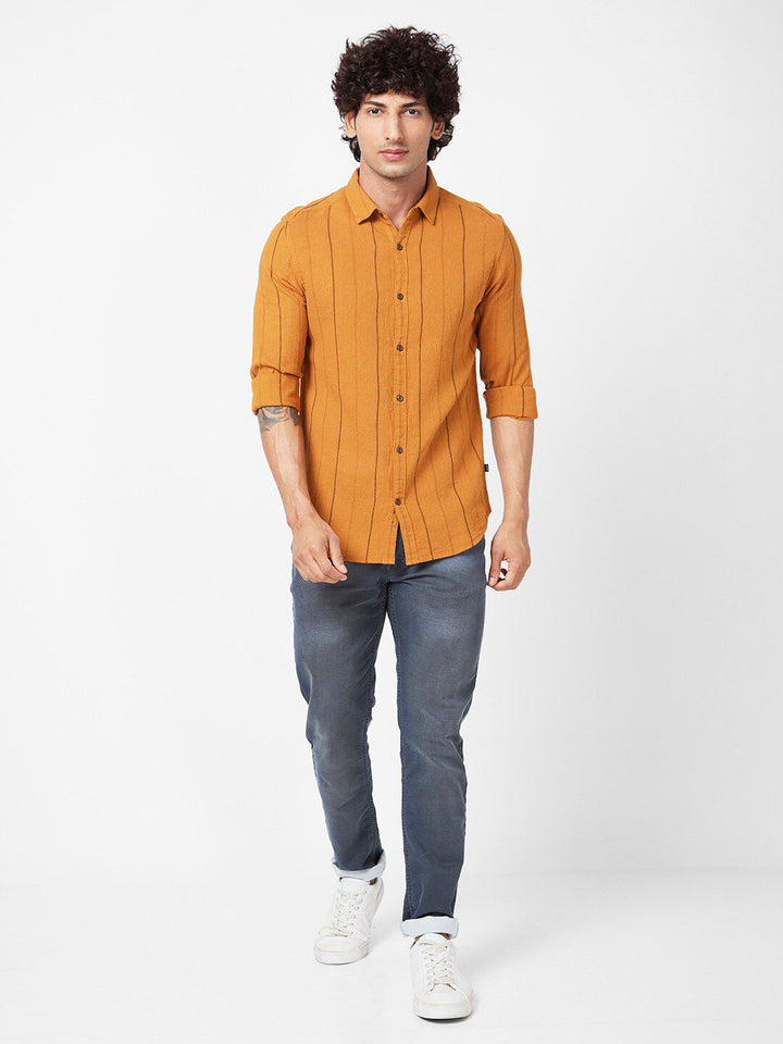 Spykar Slim Fit Cotton Casual Shirt