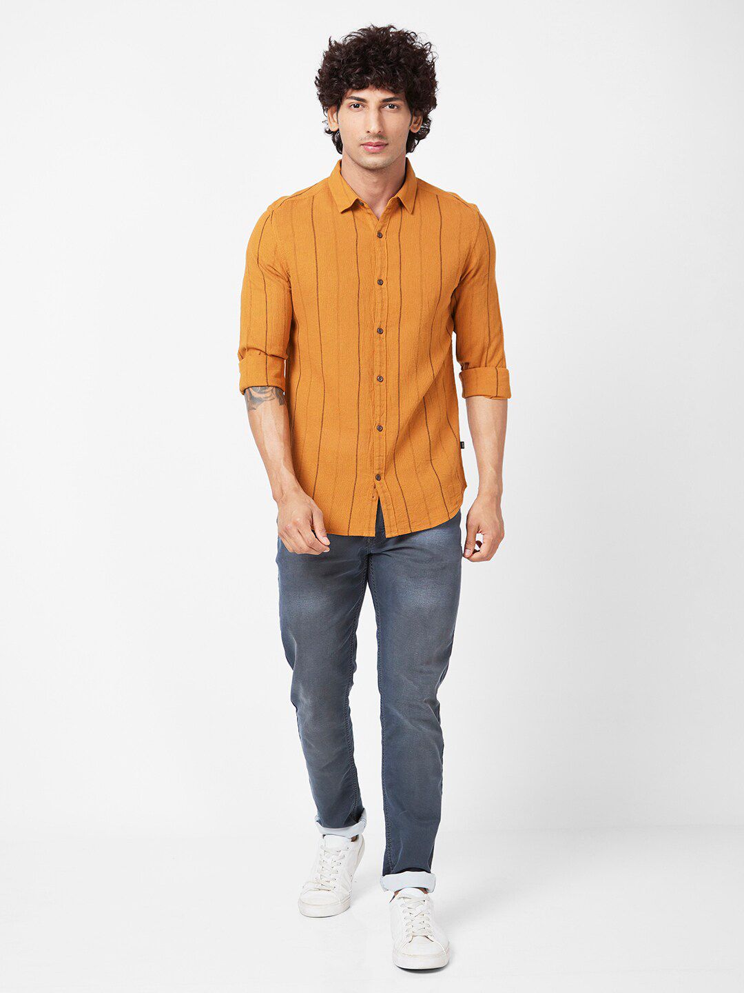 Spykar Slim Fit Cotton Casual Shirt