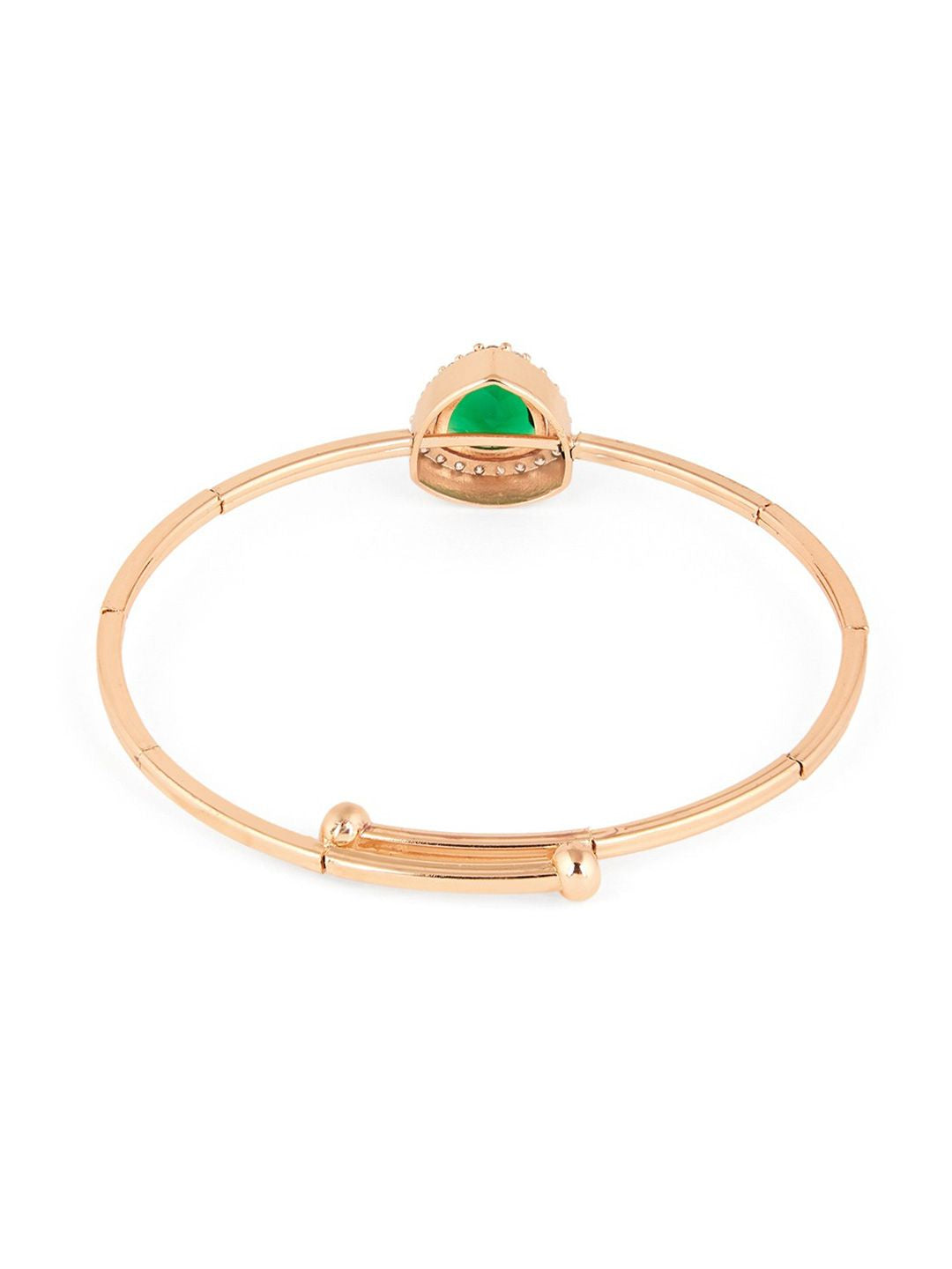 Zaveri Pearls Rose Gold Plated Cubic Zirconia Gelang Kada