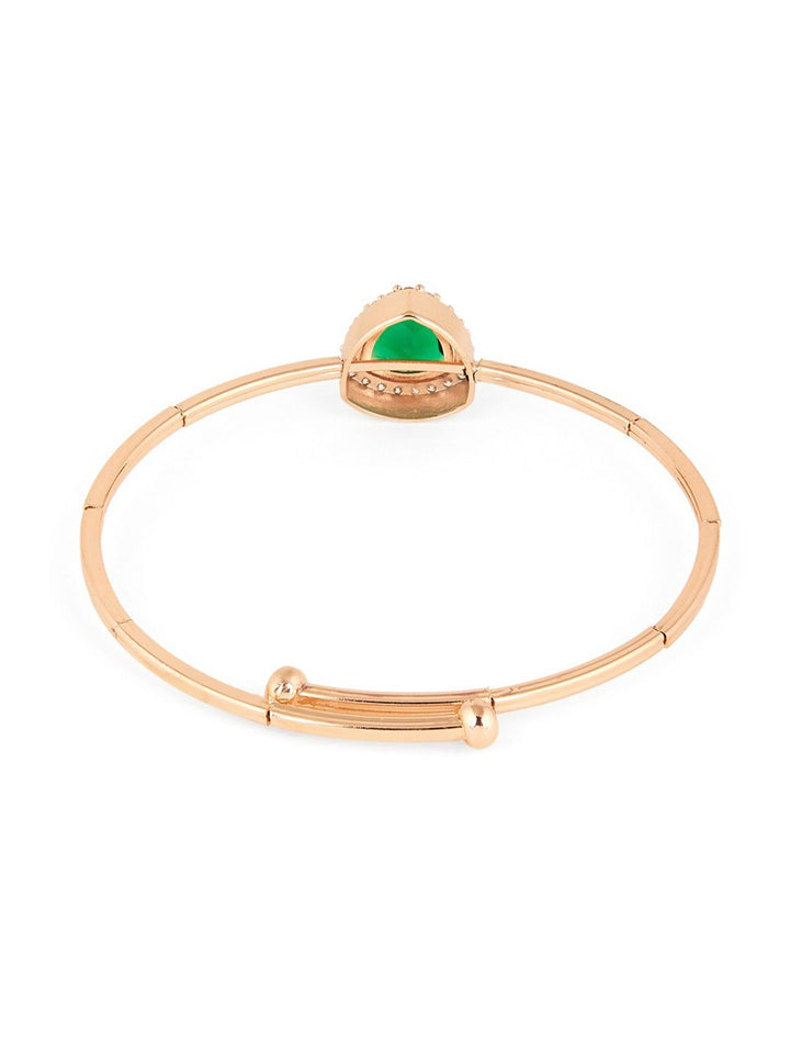 Zaveri Pearls Rose Gold Plated Cubic Zirconia Gelang Kada
